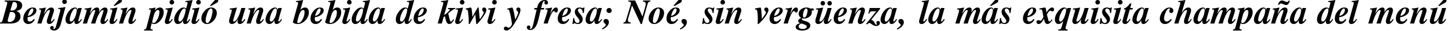 Пример написания шрифтом CG Times Bold Italic текста на испанском
