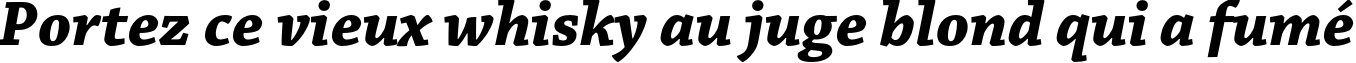 Пример написания шрифтом Chaparral Pro Bold Italic текста на французском Пример написания шрифтом Chaparral Pro Bold Italic текста на французском
