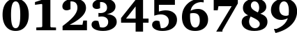 Пример написания цифр шрифтом Charter Black BT Пример написания цифр шрифтом Charter Black BT