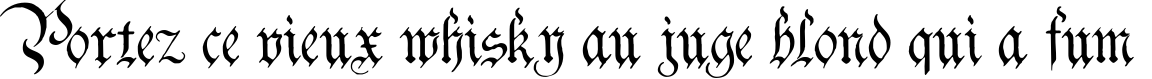 Пример написания шрифтом Charterwell текста на французском