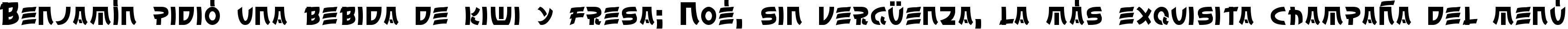 Пример написания шрифтом Chinyen текста на испанском Пример написания шрифтом Chinyen текста на испанском
