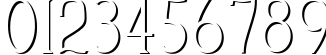 Пример написания цифр шрифтом Cleaver's_Juvenia_Embossed