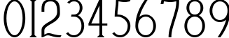 Пример написания цифр шрифтом Cleaver's_Juvenia