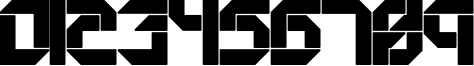 Пример написания цифр шрифтом Collective S BRK