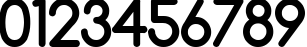 Пример написания цифр шрифтом Comfortaa Bold