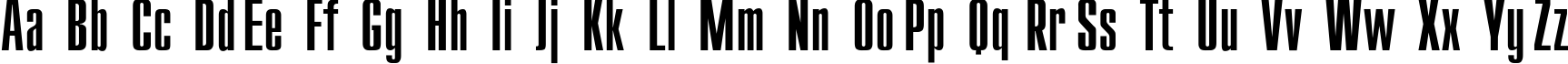 Пример написания английского алфавита шрифтом Compact Пример написания английского алфавита шрифтом Compact