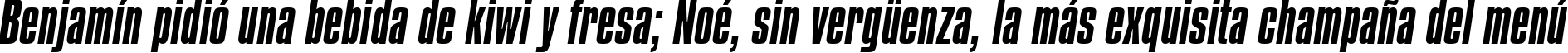 Пример написания шрифтом Compacta Italic BT текста на испанском Пример написания шрифтом Compacta Italic BT текста на испанском