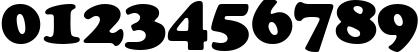 Пример написания цифр шрифтом Cooper Black Cyrillic Пример написания цифр шрифтом Cooper Black Cyrillic