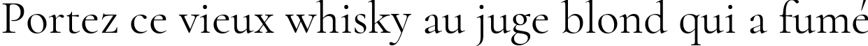 Пример написания шрифтом Cormorant Regular текста на французском Пример написания шрифтом Cormorant Regular текста на французском