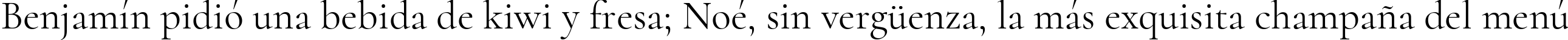 Пример написания шрифтом Cormorant Regular текста на испанском Пример написания шрифтом Cormorant Regular текста на испанском