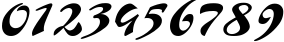 Пример написания цифр шрифтом Corrida Пример написания цифр шрифтом Corrida