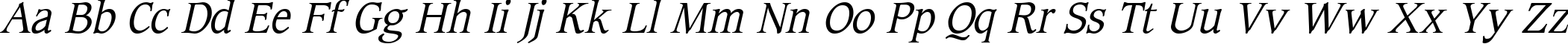 Пример написания английского алфавита шрифтом Cotlin Italic Пример написания английского алфавита шрифтом Cotlin Italic