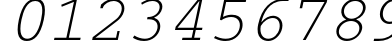 Пример написания цифр шрифтом CourierC Italic Пример написания цифр шрифтом CourierC Italic