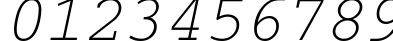 Пример написания цифр шрифтом CourierCTT Italic Пример написания цифр шрифтом CourierCTT Italic