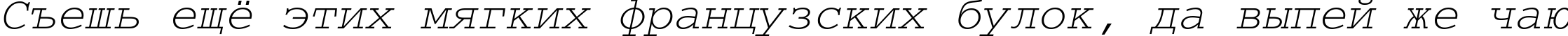 Пример написания шрифтом CourierCTT Italic текста на русском Пример написания шрифтом CourierCTT Italic текста на русском