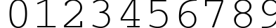 Пример написания цифр шрифтом CourierTM Пример написания цифр шрифтом CourierTM