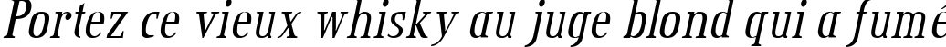 Пример написания шрифтом Credit Valley Italic текста на французском Пример написания шрифтом Credit Valley Italic текста на французском