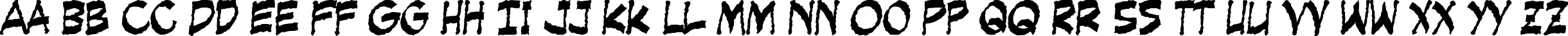 Пример написания английского алфавита шрифтом Creeping Evil Пример написания английского алфавита шрифтом Creeping Evil