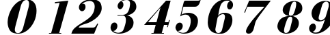 Пример написания цифр шрифтом Czar Bold Italic