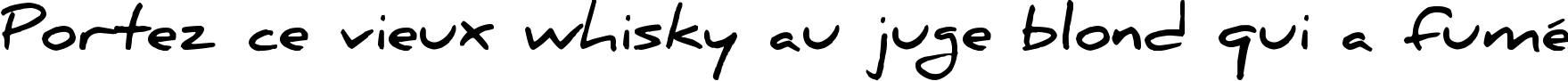 Пример написания шрифтом Daniel Bold текста на французском