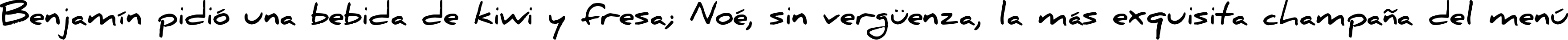 Пример написания шрифтом Daniel Bold текста на испанском