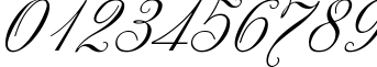 Пример написания цифр шрифтом Decor Italic Пример написания цифр шрифтом Decor Italic