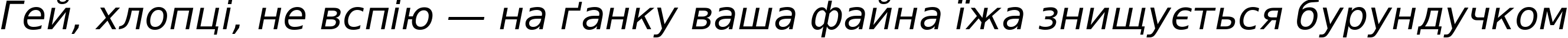 Пример написания шрифтом DejaVu Sans Oblique текста на украинском Пример написания шрифтом DejaVu Sans Oblique текста на украинском