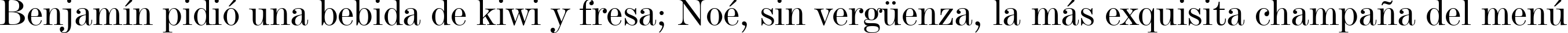 Пример написания шрифтом De Vinne Text BT текста на испанском Пример написания шрифтом De Vinne Text BT текста на испанском