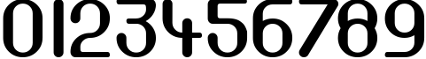 Пример написания цифр шрифтом DF667 Chlorine