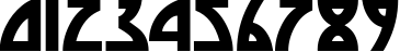 Пример написания цифр шрифтом Die Nasty