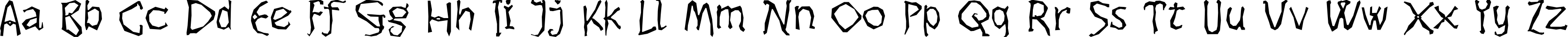 Пример написания английского алфавита шрифтом Dikovina Пример написания английского алфавита шрифтом Dikovina