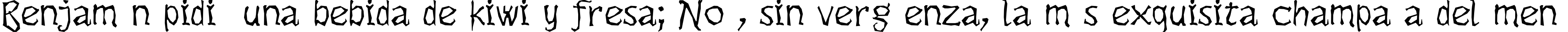 Пример написания шрифтом Dikovina текста на испанском Пример написания шрифтом Dikovina текста на испанском