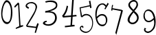 Пример написания цифр шрифтом DoloresCyr Light Пример написания цифр шрифтом DoloresCyr Light