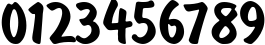 Пример написания цифр шрифтом DomCasual Normal Пример написания цифр шрифтом DomCasual Normal