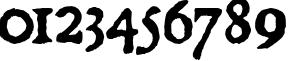 Пример написания цифр шрифтом Dominican Пример написания цифр шрифтом Dominican