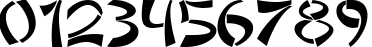 Пример написания цифр шрифтом DomoAregato Normal Пример написания цифр шрифтом DomoAregato Normal