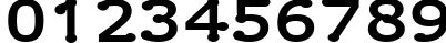 Пример написания цифр шрифтом Drummon SemiBold Пример написания цифр шрифтом Drummon SemiBold