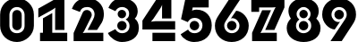 Пример написания цифр шрифтом DublonBrus Bold Пример написания цифр шрифтом DublonBrus Bold