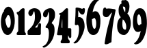 Пример написания цифр шрифтом DuvallCondensed Bold Пример написания цифр шрифтом DuvallCondensed Bold