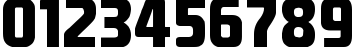 Пример написания цифр шрифтом EA Font v1.5 by Ghettoshark
