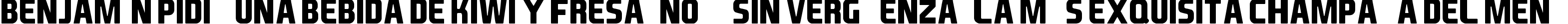 Пример написания шрифтом EA Font v1.5 by Ghettoshark текста на испанском