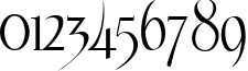 Пример написания цифр шрифтом Echelon Пример написания цифр шрифтом Echelon