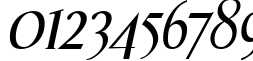 Пример написания цифр шрифтом Effloresce Italic Пример написания цифр шрифтом Effloresce Italic