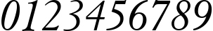 Пример написания цифр шрифтом Elegant Garamond Italic BT Пример написания цифр шрифтом Elegant Garamond Italic BT
