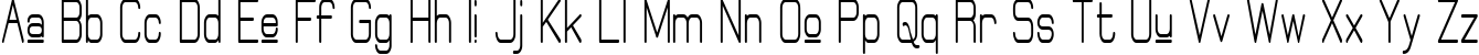 Пример написания английского алфавита шрифтом Elgethy Upper Bold Condensed