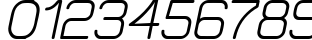 Пример написания цифр шрифтом Elgethy Upper Bold Oblique