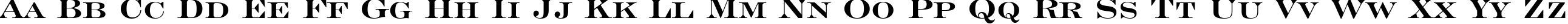 Пример написания английского алфавита шрифтом Engravers' Roman Bold BT
