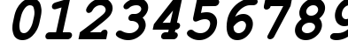 Пример написания цифр шрифтом ER Kurier 1251 Bold Italic Пример написания цифр шрифтом ER Kurier 1251 Bold Italic