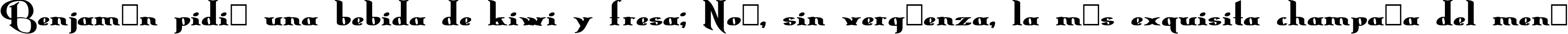 Пример написания шрифтом Erasmus Bold текста на испанском Пример написания шрифтом Erasmus Bold текста на испанском