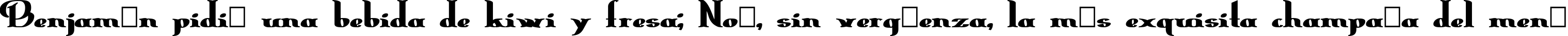 Пример написания шрифтом ErasmusInline Bold текста на испанском Пример написания шрифтом ErasmusInline Bold текста на испанском